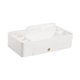thumbnail image 2 of Caja de almacenamiento portátil, organizador multifuncional, contenedor de escritorio para baño, dormitorio y ducha. Blanco, 2 of 9