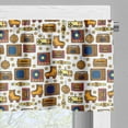 thumbnail image 5 of Ambesonne Vintage Valance & Curtain, 90s Theme Retro Fun Items, 55"x24", Mustard, 5 of 6
