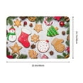 thumbnail image 3 of Daiia Christmas Gingerbread Cookies Front Door Mat, Heavy Duty Durable Welcome Mat for Outdoor Indoor, Dirt Trapper Waterproof Super Absorbent Door Mat, 16" x 24", 3 of 9
