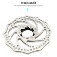 thumbnail image 2 of Central Lock Adapter Aluminum Alloy Durable Anodizing Compact Easy Installation Anti-Rust Central Locked Hub To Six-Bolt Brake Disc Rotor Conversion Ring Accessory, 2 of 9