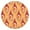 Orange Flaming Footballs, variant on Pink and Blue Baseball Items Pattern Round Fitted Tablecloth with Elastic Edge,Dining Table Cover Waterproof,Outdoor Round Tablecloth for Camping,Dining,Indoor and Outdoor