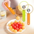 thumbnail image 1 of Extra 30% Off Selected Items,Stainless Steel Fruit Digging Tool, 2-Piece Set, Dividing Spoon, Watermelon Scooper, Kitchen Utensil, for Cutting Produce, Food Serving, Easy Cleanup, Home Cooking Gear, 1 of 7