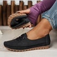 thumbnail image 2 of Womens Casual Slip On Flat Shoes, Comfortable Soft Wide Width Loafers, for Walking Work Everyday Wear, Breathable, Lightweight, 2 of 6