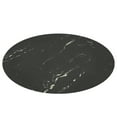 thumbnail image 2 of 28 Inch Round Tempered Glass Table Top, Round Black Glass Desktop with Marble Design, 3/10 Inch Thick Tempered Glass, DIY Replacement and Cover Desktop for Dining Table, Coffee Table, Office Table, 2 of 8