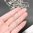 thumbnail image 4 of NOGIS 100pcs Wig T-Pins 2 Inch with Plastic Storage Box Silver Stainless Steel T Pins for Blocking Knitting Sewing Modelling Office Wall Crafts Wig Pins for Foam Head, 4 of 7