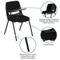thumbnail image 6 of Flash Furniture HERCULES 5 Pack Black Padded Ergonomic Shell Chair with Right Handed Flip-Up Tablet Arm, 6 of 9