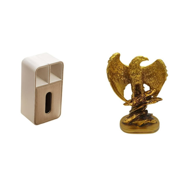 Escultura rectangular con forma de caja de pañuelos y servilletas, obra de arte decorativa para oficina, hogar, comedor, estanterías, regalo de fiesta