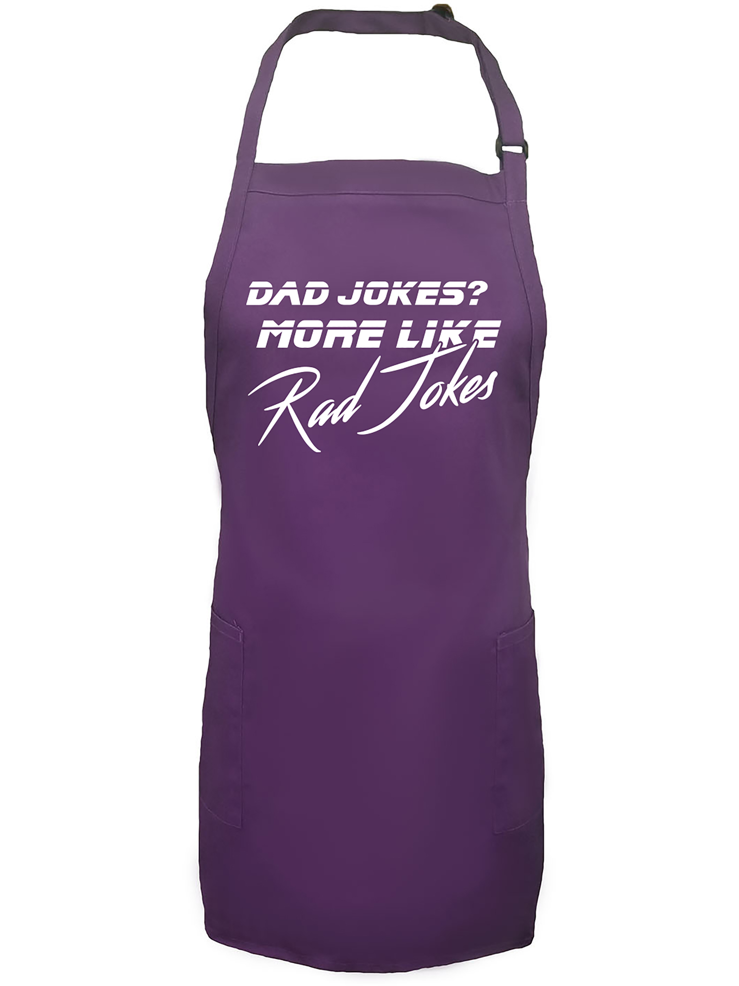 Dad Jokes? More Like Rad Jokes Apron with 2 patch pockets
