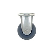 Richelieu Hardware - F24815 - Industrial Gray Rubber Casters - Fixed - Gray Finish
