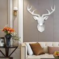 thumbnail image 6 of Deer Head Gift Hanging Sculpture Modern Geometrical Antlers Art Accessories Faux Taxidermy Deer Antler Wall Mount Home Decor for Farmhouse, 6 of 9