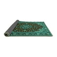 thumbnail image 2 of Ahgly Company Indoor Rectangle Medallion Turquoise Blue Traditional Area Rugs, 2' x 3', 2 of 4