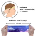 thumbnail image 4 of Lsque Dreamy Colorful Starry Sky Pattern Sweatbands Sports Headband for Men & Women - Moisture Wicking Athletic Cotton Terry Cloth Sweatband for Tennis, Basketball, Running, 4 of 9