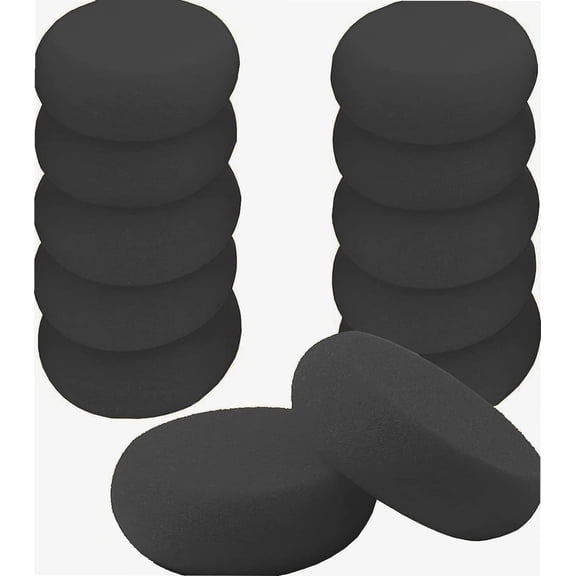 12 Pcs Round Painting Sponge 2.96inch Craft Sponges Clay Sponge for Face Painting Art Crafts – Black