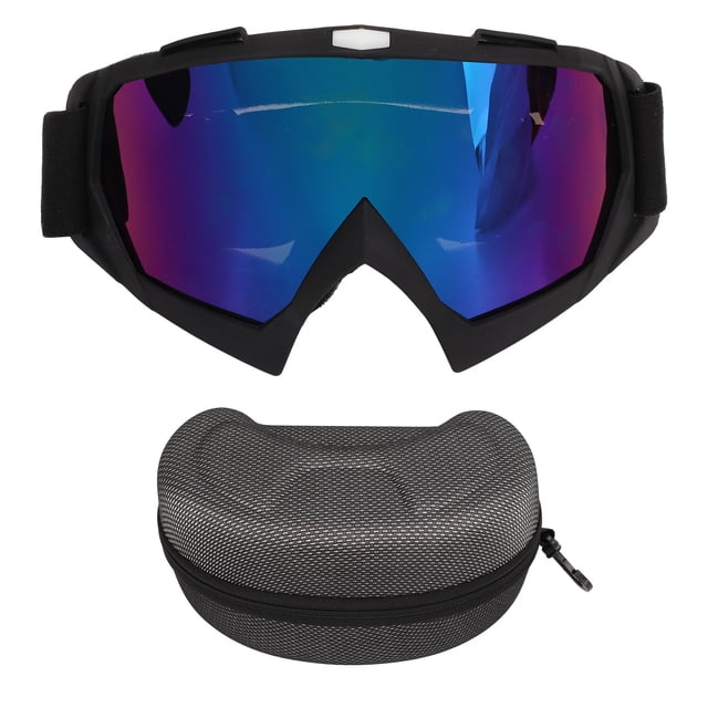 Gafas de esquí al aire libre deportes ciclismo motocicleta gafas a prueba de viento bicicleta todoterreno gafas a prueba de polvo marco negro mate lente colorida YUNYI BRAND Deportes