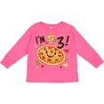 thumbnail image 3 of Inktastic I'm Three Pizza Birthday Party Boys or Girls Long Sleeve Toddler T-Shirt, 3 of 5