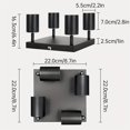 thumbnail image 3 of Modern 4-Flame Square LED Ceiling Spotlight - Perfect for Kitchens  Living Rooms  and Bedrooms!, 3 of 7