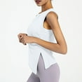 thumbnail image 4 of AherBiu Workout Tank Tops for Women Slit Crewneck Sleeveless Lightweight Quick-Dry Tanks T-Shirts, 4 of 6