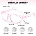 thumbnail image 4 of ProtectX Pink Safety Glasses with Readers, Anti-Fog Safety Glasses with Side Shields, ANSI Z87.1 Safety Glasses for Men Women Reading Glasses 1.0 Dipoter, 4 of 7