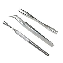 FACEGA Tick Remover,Stainless Steel Tick Removal Tool for Dogs/Humans/Cats/Horses,Professional Foam Inserts Tick Remover Set- Includes Tick Tweezers,Tick Fork