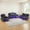 Navy(1+2+3 Set), variant on Caberryne Power Recliner Sofa Set with LED Lights,Suede Leather Reclining Sofa with Coffee Table/Storage/Cup Holder,3-Piece Living Room Furniture Set with 5 Recliner Seats for House(Navy)