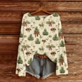 thumbnail image 1 of Chandails d'Automne et d'Hiver Grande Taille pour Femmes Chandails de Noël pour Femmes 2025 Col Rond Vacances d'Hiver Mignons Pulls Jaune Pâle m, 1 of 4