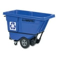thumbnail image 2 of Rubbermaid Commercial 2089826 BRUTE 1,250 lb Capacity 1 cu. Yd. Plastic/Steel Frame Rotomolded Recycling Tilt Truck - Blue, 2 of 4