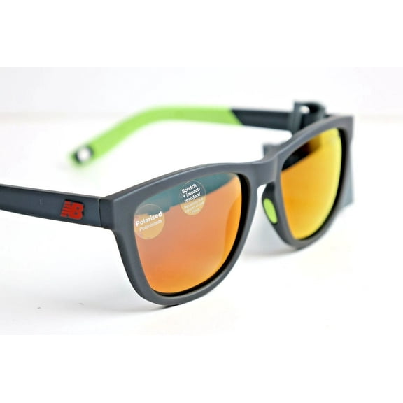 New Balance Sunglasses Yellow Green Mirror Lens