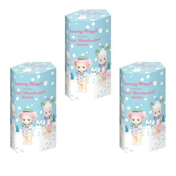 Sonny Angel-caja ciega de la serie Winter Wonderland para niños, figurita de Anime, caja sorpresa de dibujos animados Hipper, juguetes de adivinación, regalo de Navidad