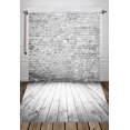 thumbnail image 1 of EREHome Polyester Fabric 5x7ft Grey Brick Wall Backdrop Photography Background Studio Prop Photo Backdrop, 1 of 2