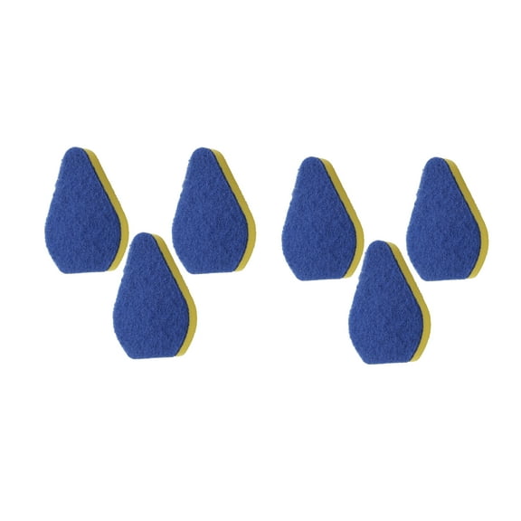Trisales Marketing Inc - Clean Reach Scrubber Non-Scratch Sponge - Blue Set of 6 Replacement Pads
