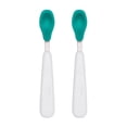 thumbnail image 1 of Set de cucharas OXO Tot para alimentación, silicona suave, verde azulado, 16 cm, 1 of 8