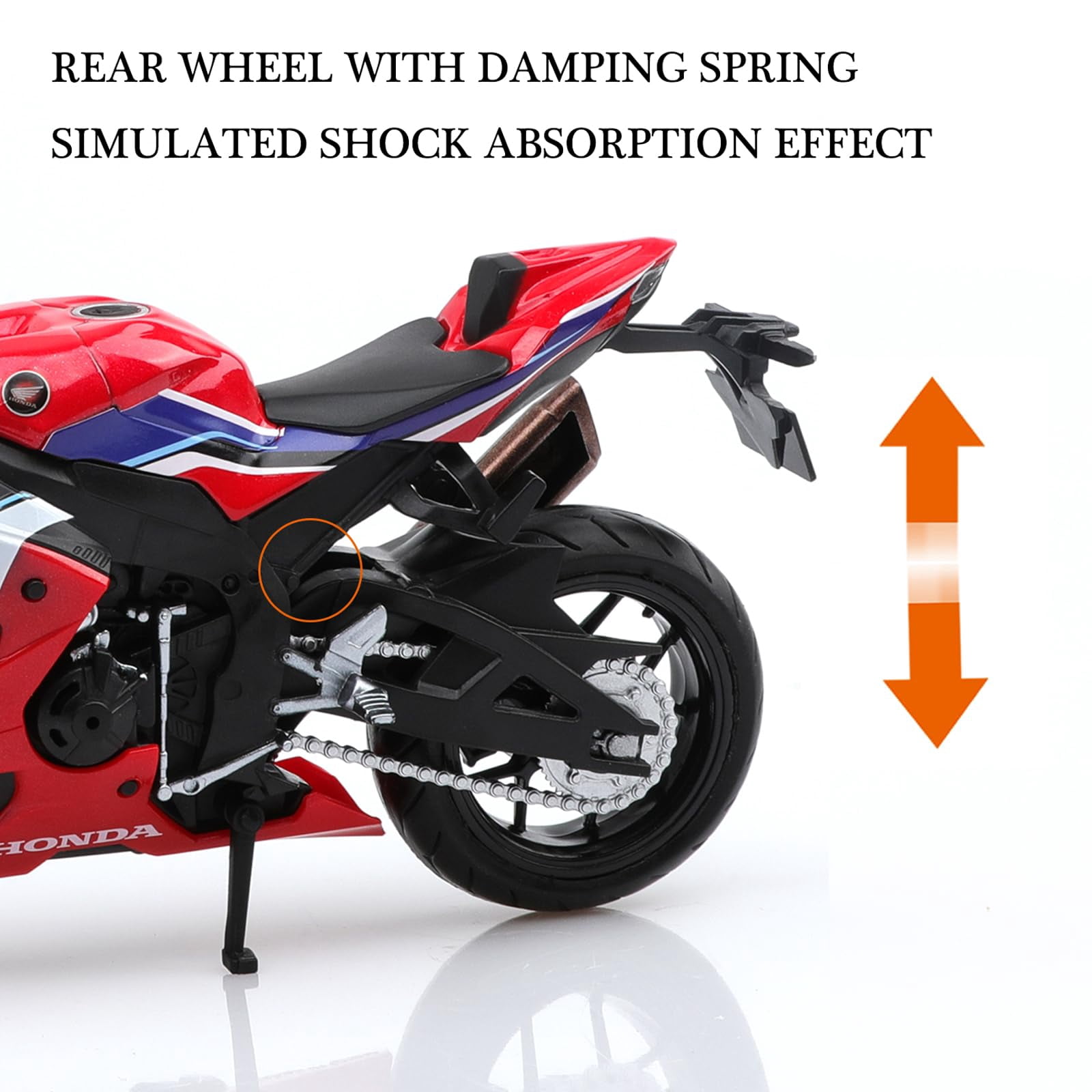 CHUNYAN 1/12 Scale Honda CBR 1000RR Diecast Toy Motorcycles,Honda Motorcycle Model,CBR1000RR Motorcycle Toy Gifts for Boys Girls