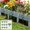 Gray, variant on Plastic Fencing, Garden Railings, Horticultural Fencing, Environmental Sturdy Modular Fencing, Quality PVC Material, Durable Weather Resistance, Easy Installation, Garden Decoration White