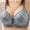 Gray, variant on Bra for Womens loopsun Woman's Embroidered Glossy Comfortable Breathable Bra Underwear No Rims