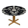thumbnail image 3 of Acheng Lion of Judah Round Tablecloth 100% Polyester Fiber Outdoor Picnic Camping and Indoor Kitchen Dining Party 54-58, 3 of 8