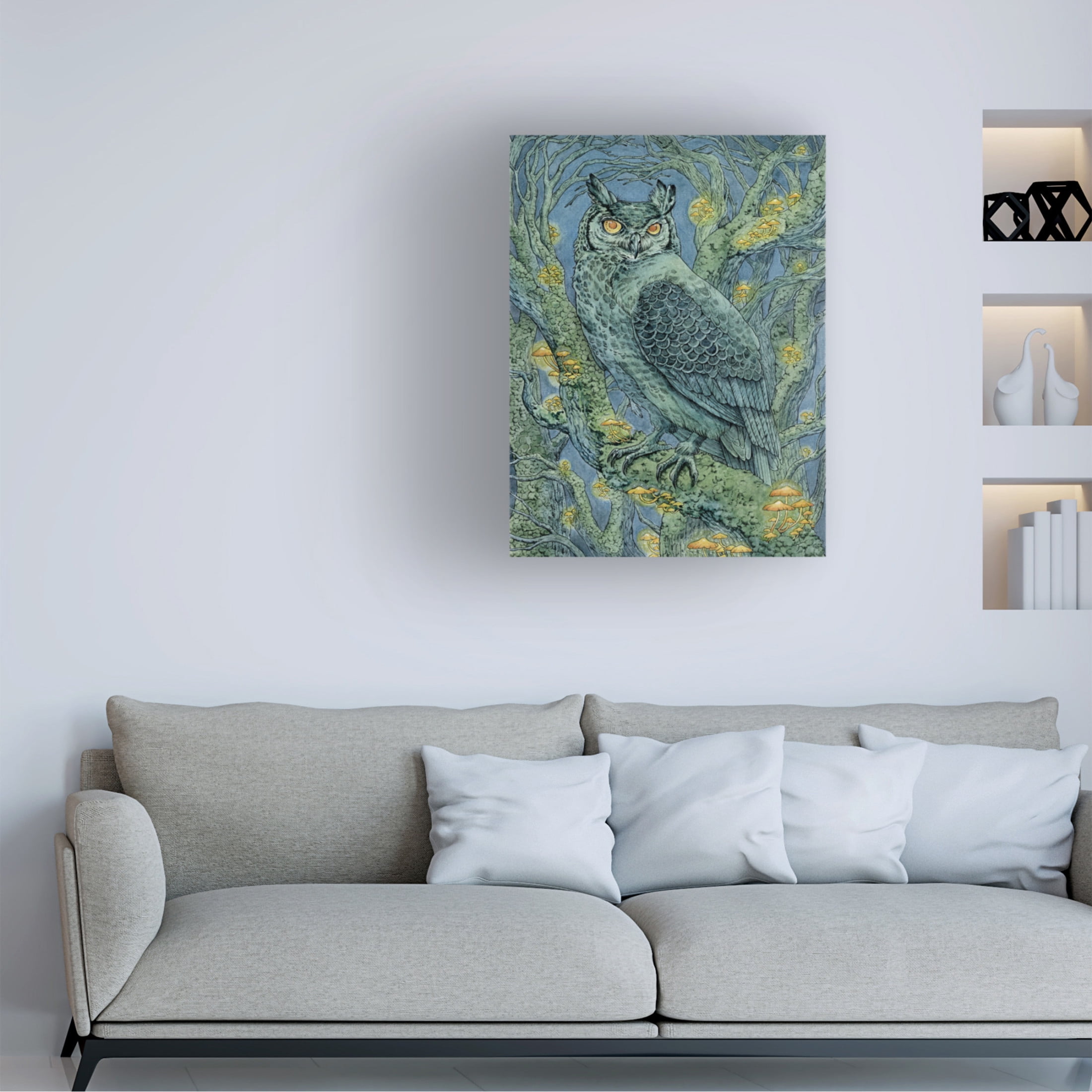 Trademark Fine Art Lea Chaillaud Forest Lights Canvas Wall Art