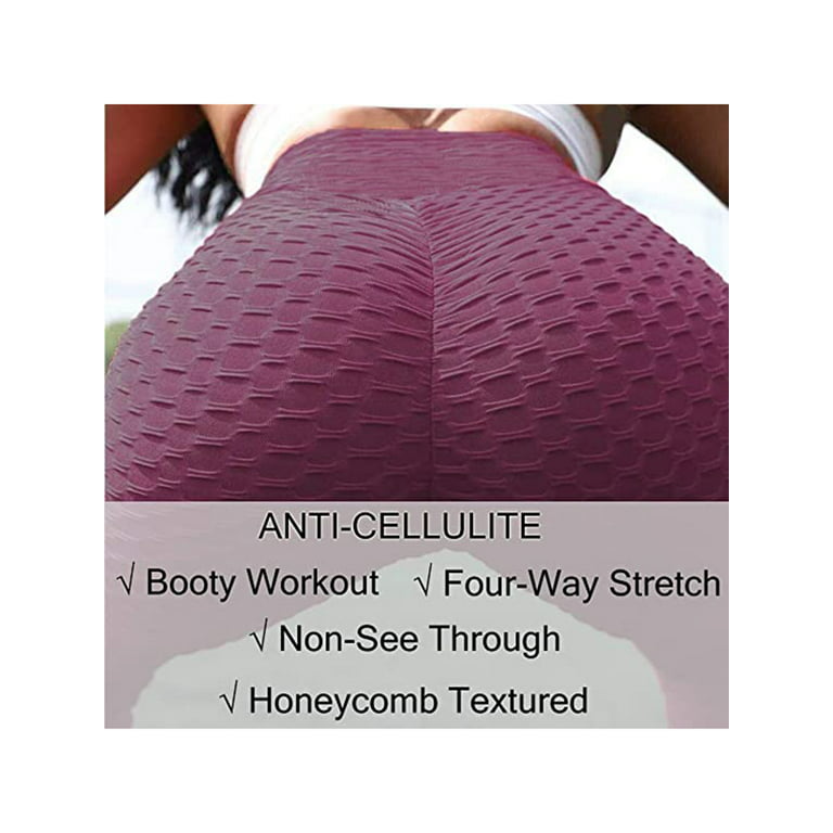 LELINTA Workout Butt Lifting Leggings with Pockets High Waisted