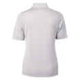 thumbnail image 3 of Women's Cutter & Buck  Gray Florida State Seminoles DryTec Virtue Eco Pique Stripe Recycled Polo, 3 of 3