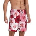 thumbnail image 2 of Sikiie Rose Mens Pajama Shorts, Lightweight Lounge Pant with Pockets Soft Sleep Pj Shorts for MenMedium, 2 of 6
