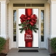 thumbnail image 7 of Door Curtains Bowknot Decorative Christmas Door Cover 71"x35" Exquisite Printed Door Curtain Christmas Door Covers Holiday Party Home Room Decor, 7 of 7