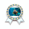 thumbnail image 1 of Pequeños peces tropicales organismo marino Insignia broche Medalla ganadora, 1 of 3