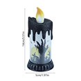 thumbnail image 3 of Under $1 GFHFHITJ Halloween Candle Lamp Smal lCandle Night Light Desktop Decorations Halloween Scenery Ornaments Halloween Gifts, 3 of 6