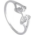thumbnail image 2 of Stainless Steel Cute Dainty Butterfly Style Birthday Christmas Promise Statement Ring, 2 of 3