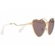 thumbnail image 3 of Miu Miu Sunglasses MU55RS 55RS 7OE6X1 Women Gold Frame/Dark Brown Lens BRAND NEW, 3 of 6