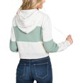 thumbnail image 3 of Doublju Women's Color Block Long Sleeve Cozy Crop Zip Up Hoodie, 3 of 4