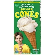 Let's Do Gluten Free Sugar Cones, 4.6 Oz, 12 Ct