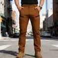 thumbnail image 6 of hotojiny Men Hiking Cargo Pants Comfort Fit Straight Leg Travel Work Pants Fashion Stretch Training Athletic Trousers Streetwear, 6 of 6
