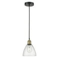 thumbnail image 4 of Innovations Lighting  Edison Dome - 1 Light 8" Cord Hung Mini Pendant Clear/Black Antique Brass, 4 of 5