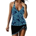 thumbnail image 2 of Trajes de baño tankini para mujer Trajes de baño para mujer Trajes de baño de dos piezas Camisetas sin mangas con estampado floral con pantalones cortos Trajes de baño, 2 of 7
