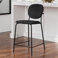 thumbnail image 2 of Pemberly Row Boucle Counter Height Stools (Set of 2) in Black, 2 of 6